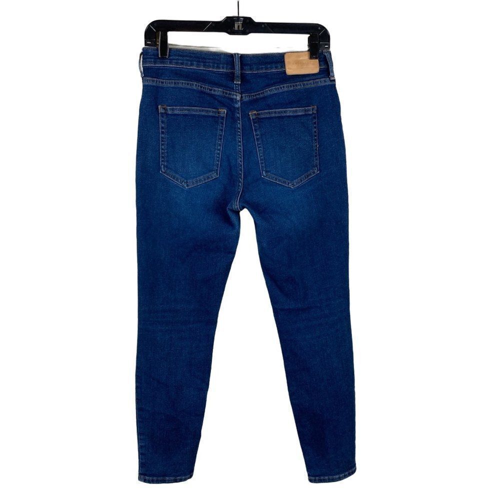 Everlane The Authentic Stretch Mid-Rise Skinny Ankle Jeans Size 29 Blue Stretch - Picture 4 of 9